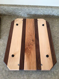 Hand made Black Walnut and Cherry Wood Charcuterie Board with Handes