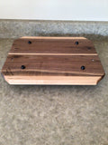 Charcuterie Board with Handles Black Walnut and Maple Wood
