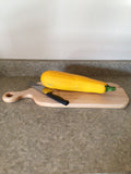 Solid Hard Maple Plank Serving/Charcuterie or Cutting Board with Handle