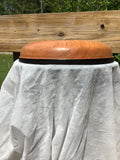 Solid Cherry Wood Fruit Bowl with Burned Edge