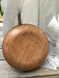Solid Cherry Wood Fruit Bowl with Burned Edge