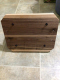 Charcuterie Board with Handles Black Walnut and Maple Wood