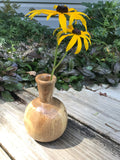 Solid Oak Wood Bud Vase Hand Turned