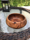 Solid Apple Wood Bowl Hand Turned