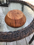 Solid Apple Wood Bowl Hand Turned