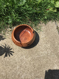 Solid Apple Wood Bowl Hand Turned