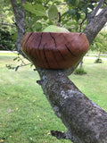 Solid Apple Wood Bowl Hand Turned