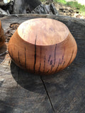 Solid Apple Wood Bowl Hand Turned