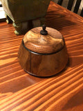 Black Walnut Jewelry Box Hand Turned with Etching