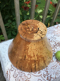 Spalted Cherry Wood Fruit Bowl Hand Turned