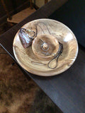 Spalted Maple Wood Hand Turned Jewelry Bowl