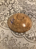 Spalted Maple Wood Hand Turned Jewelry Bowl