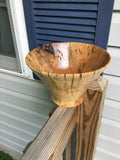 Spalted Cherry Wood Fruit Bowl Hand Turned