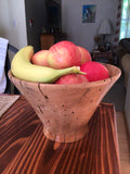 Spalted Cherry Wood Fruit Bowl Hand Turned