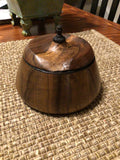 Black Walnut Jewelry Box Hand Turned with Etching