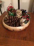 Walnut, Cherry and Ash Wood Fruit Bowl Hand Turned