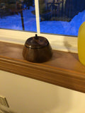 Black Walnut Jewelry Box Hand Turned with Etching