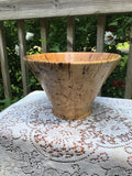 Spalted Cherry Wood Fruit Bowl Hand Turned
