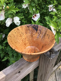Spalted Cherry Wood Fruit Bowl Hand Turned