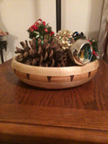 Walnut, Cherry and Ash Wood Fruit Bowl Hand Turned