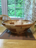 Walnut, Cherry, Maple and Ash Wood Fruit Bowl