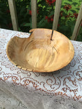 Spalted Maple Hand Turned Natural Edge Bowl