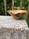 Spalted Maple Hand Turned Natural Edge Bowl
