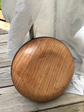 Solid Cherry Wood Fruit Bowl with Burned Edge