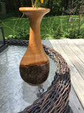 Apple Wood Hand Turned Bud Vase