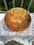Spalted Cherry Wood Fruit Bowl Hand Turned