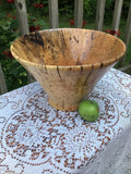 Spalted Cherry Wood Fruit Bowl Hand Turned