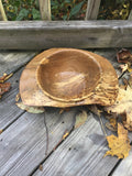Spalted Maple Hand Turned Wood Bowl