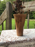Spalted Rim Oak Wood Hand Turned Vase