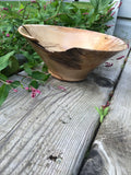 Spalted Maple Hand Turned Natural Edge Bowl